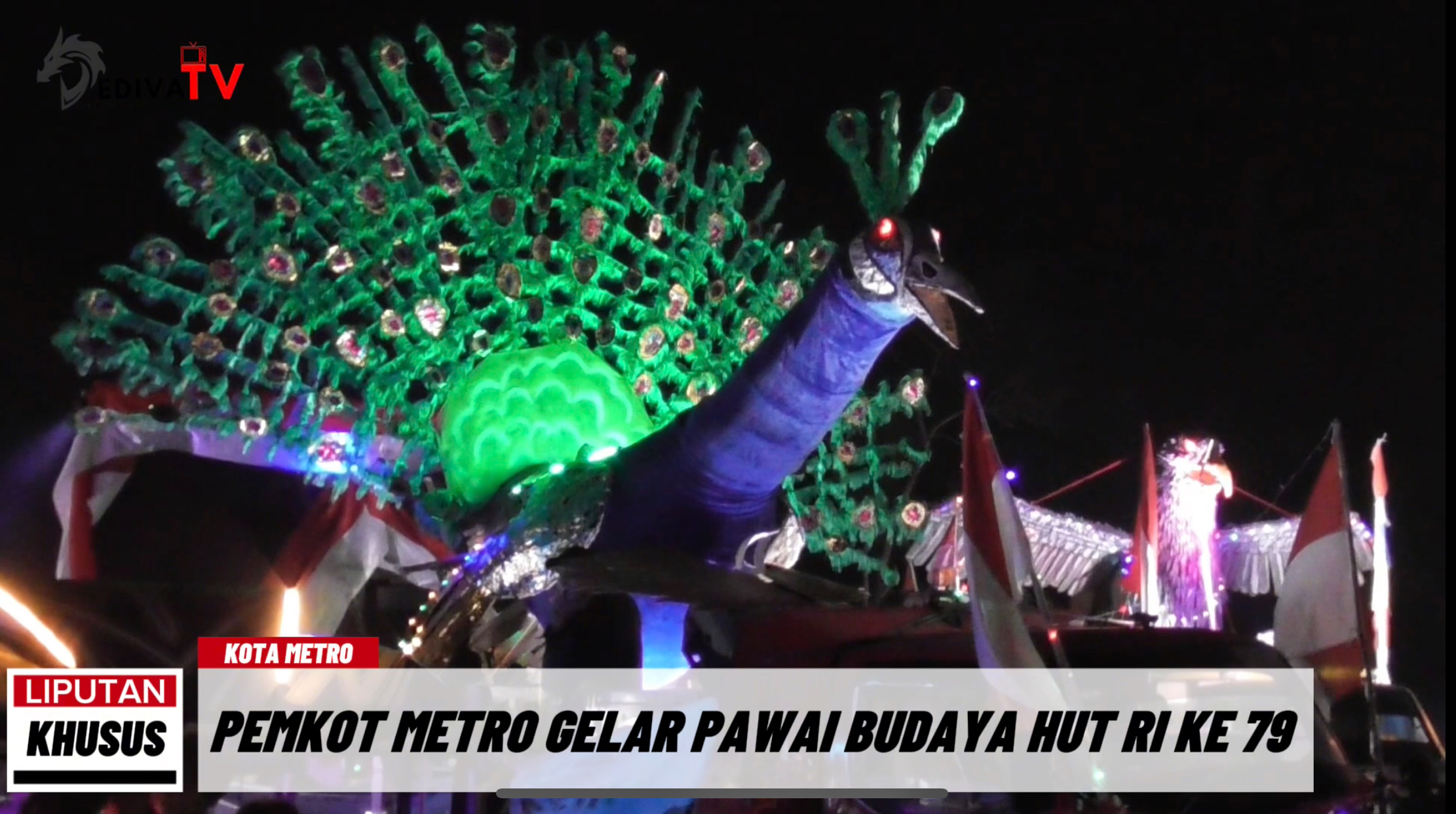 PEMKOT METRO GELAR PAWAI BUDAYA PERINGATI HUT RI KE 79